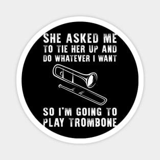 Brass and Laughter: Unleash Your Playful Trombone Skills! Magnet